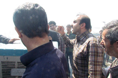 وقوع آتش سوزی در بازار همدان